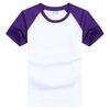 Camiseta com estampa de logotipo Raglan, manga curta, algodão, camiseta publicitária, roupas de classe, bordado faça você mesmo, jogos de festa de colegas de classe, verão