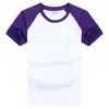 Camiseta Personalizada Logo Raglán Manga Corta Algodón Puro Publicidad Cultural Uniforme de Clase DIY Bordar Reunión de Clase Reunión Deportiva Verano