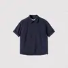 Verano 2026 Dos Camisas de Manga Corta Estilo Holgado Dobladillo Ajustable Hombres Verano Vertical Color Liso Hombres Delgadas