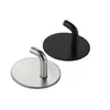 Gancho único de acero inoxidable 304 horneado sin clavos transfronterizo, gancho simple autoadhesivo, gancho de almacenamiento para cocina y baño