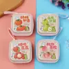 Porta-moedas de Natal criativo de lata, desenho animado, chave, moeda, bolsa com zíper, fone de ouvido, cabo de dados, caixa de armazenamento