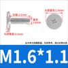 Tornillo de cabeza plana grande de acero inoxidable 304, M1M2M3M4M5M, cabeza plana, ultrafina, tapa grande, no estándar, 6 unidades