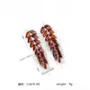 Pendientes de borla populares en Europa y Estados Unidos con circonita AAA incrustada, espigas de trigo, pendientes largos, suministro en vivo para microempresas de Taobao