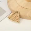 Acessórios de Joias DIY Tecidos em Rattan Puro Feitos à Mão no Vietnã Estilo Festivo Geométrico Exagerado Redondo Material para Brincos Tecidos em Bambu Rattan