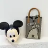 2025 Popular Dibujo Animado Lbb Linda Bolso Cruzado Tejido Billetera Bolso de Mano para Llevar a Mano Bolso de Mano Estilo K Ins