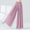 Calça Plissada para Todas as Estações, Calça de Dança Clássica, Nova Calça Longa Solta e Fluida, Calça Diária para Dança Chinesa, Yoga e Prática de Performance