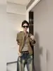 Estilo Retro Americano Mate Silueta Nostálgica Jeans de Nicho para Mujer Otoño Nueva Llegada Adelgazantes Pierna Curva Pantalones de Pierna Ancha Largos hasta el Suelo