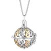 Pendente Vazado Flor Gota Mexicana Aromaterapia Corrente de Aço Titânio Diamante Difusor de Óleo Essencial Colar para Mulheres