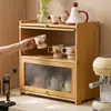 Suporte de Copos de Cozinha Prateleira de Armazenamento de Copos Aparador de Mesa Copos de Água Copos de Café Mesa de Jantar Bancada Armário de Armazenamento à Prova de Poeira