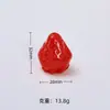 Brinquedos de Comida de Morango Realistas Tridimensionais Acessórios Criativos Feitos à Mão DIY Acessórios de Cola de Creme Resina Pacote de Materiais Atacado