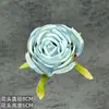Simulação cabeça de flor rosa flanelada vermelha corsage casamento casa adereços para fotos enfeites de flores enfeites de flores flores artificiais transfronteiriças atacado