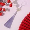 13cm Flor Lua Cheia Borla Borla Festival do Meio Outono Caixa de Presente Embalagem Pingente Pendurar Carro Pingente de Borla Pendurado Fabricante Atacado
