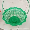 Suprimentos para Funeral Cesta de Flores com Alça Fabricante Atacado Cesta de Flores de Plástico Cesta de Flores para Cerimônia de Limpeza de Túmulos Qingming Suporte para Cesta de Flores