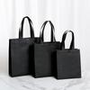 Bolsa publicitaria en stock, bolsa no tejida con fondo lateral tridimensional, bolso no tejido personalizado, impresión de logotipo