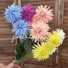 Nueva Flor de Crisantemo de Belleza Artificial de 3 Cabezas Flor de Boda Crisantemo Pinza de Cangrejo Flor Artificial de Boda Adornos de Decoración para el Hogar Transfronterizo