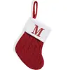 Navidad Transfronteriza Exquisitos Calcetines Rojos de Navidad Bolsas de Dulces Decoraciones Bolsas de Regalo Adornos para Árbol de Navidad
