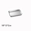 Plato Cuadrado de Acero Inoxidable 304 con Tapa Rejilla para Control de Aceite Charola Comercial Exhibidor de Comida Cocinada Rejilla para Barbacoa Charola con Filtro para Drenar Aceite