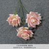 Rosa Jade Flor Artificial Rosa de Boda Flor Falsa Decoración de Guía de Camino para Salón de Bodas Flor Arreglo Floral para Sala de Estar Material Floral