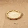 Decoración de Presentación de Sashimi Japonés Valla de Tejido de Bambú Exhibidor de Mariscos Cesta de Tejido de Seda de Bambú Tubo de Bambú Balsa de Bambú Herramientas de Presentación