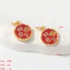 Acessórios de Pingente Banhados a Ouro Conserva Cor DIY Charms Coloridos da Sorte Frases de Boa Sorte Série Gotejamento de Óleo Pingentes para Pulseira Colar Venda por Atacado