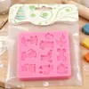 Molde de Silicona con Forma de Flor y Animal para Repujado Molde para Pastel de Fondant Decoración de Pastel Molde para Arte en Azúcar Suministro al por Mayor