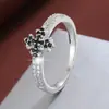 Venta Caliente Transfronteriza Anillo de Cruz de Circonita Anillo de Moda Incrustado Mixto de Circonita Retro Ventas Directas de Fábrica