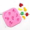 Más azúcar que fruta colorida molde de silicona accesorios de horneado DIY molde para caída de teléfono móvil molde de yeso