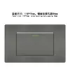 Tomada dupla USB C tipo 118 PC cinza Brasil tomada de interruptor de alimentação de 3 pinos padrão Brasil painel de tomada embutido