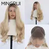 13*4 Fábrica de Pelucas Qingdao Venta al por Mayor Peluca de Encaje Cabello Largo Rizado Natural Ligeramente Rizado Fibra Sintética Resistente a Altas Temperaturas Peluca Completa