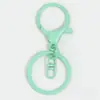 Llavero colorido con forma de langosta pintada, juego de 8 piezas, herrajes para bolsos, juguetes, llaveros, accesorios para muñecas pequeñas y llaveros