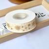 Cinta de Terciopelo Estampada en Oro Estilo Nuevo Estilo Navideño Cinta Decorativa Navideña Material para Lazo de Caja de Regalo Empaque de Regalo