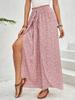 Pantalones retro de mujer de talla grande, informales, holgados, con pierna ancha y abertura, para primavera y verano de 2025, Amazon Cross-border.