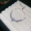 Pulsera de Flor de Zirconia con Perla Bañada en Oro Real Pulsera de Lujo Ligero de Gama Alta Diseño de Nicho Joyería de Mano Exquisita Venta al por Mayor