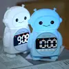Reloj despertador electrónico de carga de robot IA lindo creativo coreano papelería suministro para tienda de papelería artículos de uso diario mesa de estudiante regalos