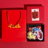 Nuevo llavero de cabra que trae fortuna de oro puro 999, diseño lindo de caricatura, recuerdo de alta gama para el Año de la Cabra, adecuado como regalo para fiestas anuales