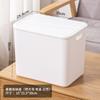 Caja de almacenamiento de escritorio, de plástico, para baño, cocina, dormitorio, armario, caja de acabado, cesta de cosméticos, artefacto