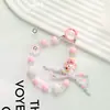 Nueva Cadena para Teléfono Móvil de Cuentas de Gel con Dibujos Animados Kate Cat Accesorios Colgante Caja Ciega Clip Trasero para Teléfono Móvil Bubble Mart