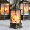 Lâmpada de Vento de Natal Transfronteiriça Novo Castiçal Lâmpada Decoração Boneco de Neve Velho Luz Noturna Enfeites de Mesa Decorações de Natal