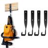 4 Piezas Soporte para Motosierra Montaje en Pared Gancho para Arrancar Maleza Gancho Organizador para Desbrozadora para Pared de Garaje Negro