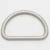 PM nuevo herraje de metal para equipaje DIY hebilla de anillo D de metal de borde redondo accesorios hebilla decorativa sin costuras sólida en forma de D