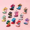 Pingente DIY de Liga Cruzada Bota de Cowboy Ocidental Retrô Ornamento Acessórios Pingente de Chaveiro