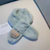 Novo Cachecol Infantil de Inverno Estilo K Fofo Versátil Acolchoado de Pelúcia Masculino e Feminino Bebê Criança Desenho Animado