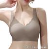 Sutiã de Gel Sem Costura Plus Size 9330 para Mulheres 100kg Extra Grande Sem Fio Ajustável Anti-Queda