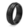 Anillo para Hombre con Patrón de Gran Muralla y Remolino Giratorio, Venta Caliente Transfronteriza de Amazon, Anillo de Moda Trendy para Hombre para Aliviar el Estrés
