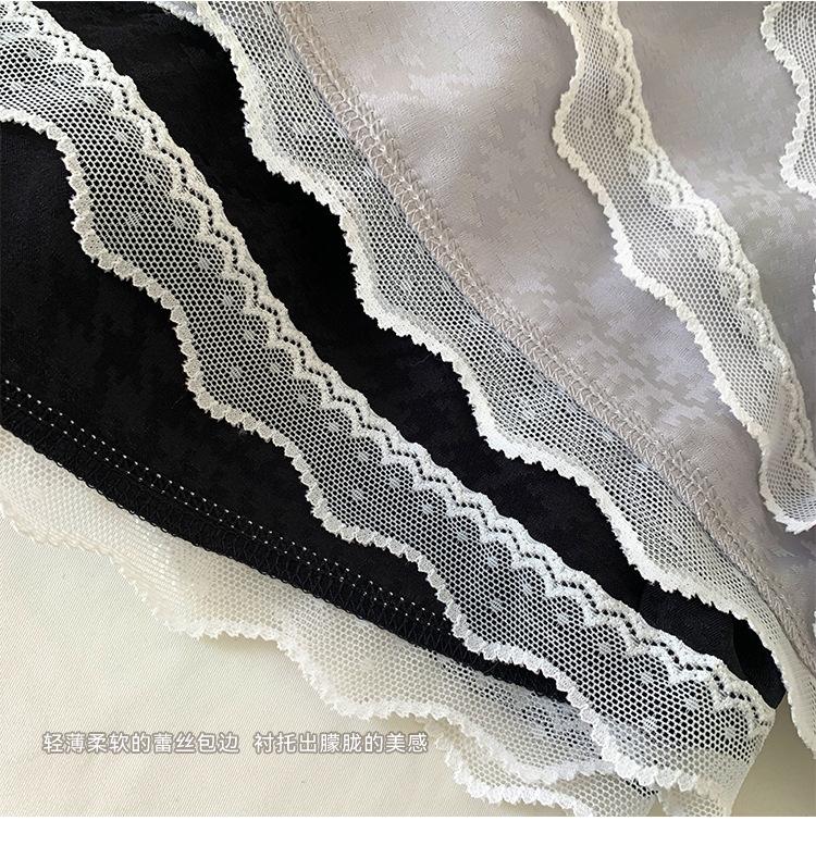 3065千鸟格吊带套装_06