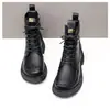 Botas Martin para Mujer Estilo Británico 2026 Otoño/Invierno Nueva Moda Versátiles de Suela Plana Botas con Felpa Suela Suave Botas Individuales Adelgazantes Botas Cortas