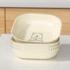 Prato para Cuspir Ossos Doméstico Estilo Creme Prato para Mesa de Jantar Prato de Lixo Prato para Cuspir Ossos Prato Pequeno Prato para Lanches Frutas Prato de Armazenamento