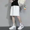 Shorts de praia masculinos de verão, shorts casuais soltos da moda, esportivos retrô versáteis, cor sólida, comprimento médio