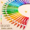 Canetas Marcadoras Acrílicas para uso artístico, opacas, não tóxicas, adequadas para crianças, podem ser sobrepostas, Canetas Aquarela com pontas macias para desenhar e marcar