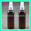Botella de Spray Cilíndrica Marrón de 100ml Botella de Spray de Presión con Atomizador Fino Botella de Spray para Agua de Flores Botella de Spray Botella de Spray de Pulverización Lateral 100ml